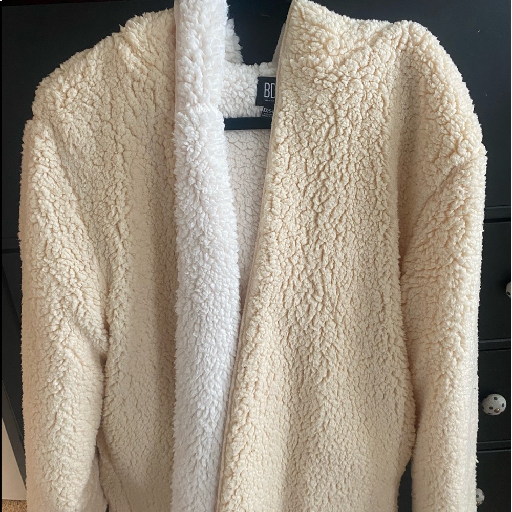 urban outfitters reversible fuzzy jacket